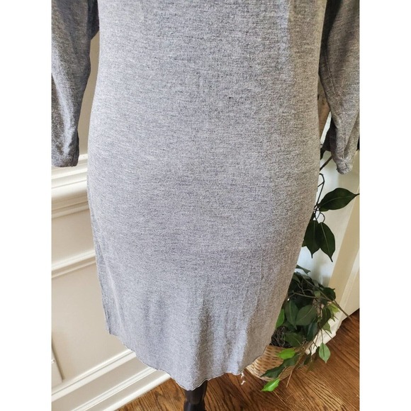 All Saints Women's Gray Viscose Round Neck Sleeveless Knee Length Dress Size 10 - Picture 4 of 12